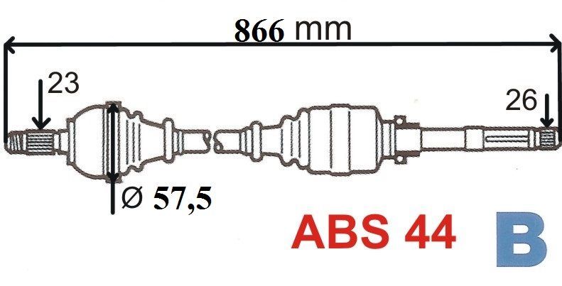 T5979 Z POLOOSA KANGOO 04> ABS44 PRAVÁ